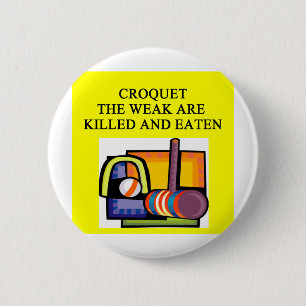 BADGE ROND 5 CM CROQUET
