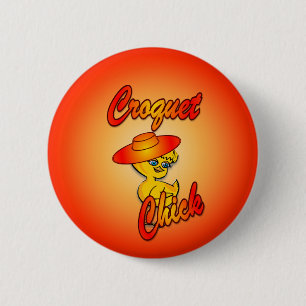 Badge Rond 5 Cm Croquet Chick #5