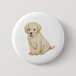 Badge Rond 5 Cm Croquis adorable du labrador