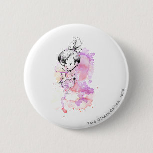 Badge Rond 5 Cm Croquis d'aquarelle de PEBBLES™