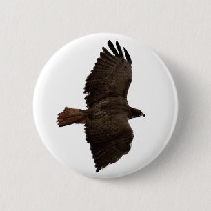 Badge Rond 5 Cm Croquis de queue rouge