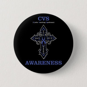 Badge Rond 5 Cm Cross/Awareness...CVS