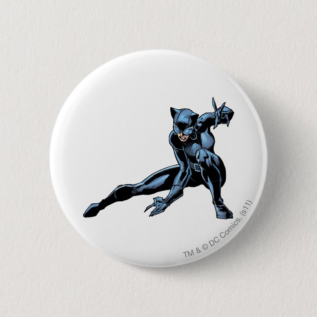 Badge Rond 5 Cm Croupes de Catwoman (Devant)