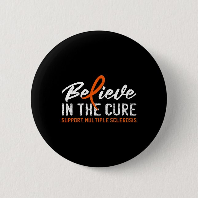 Badge Rond 5 Cm Croyez En La Cure Ms Multiple Sclerosis Awards (Devant)