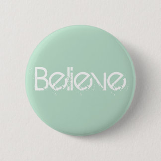 Badge Rond 5 Cm Croyez - la couleur en verre de bord de mer