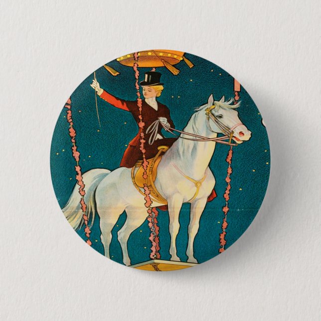 Badge Rond 5 Cm Cru : cirque Barnum et Bailey - (Devant)