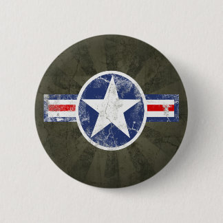 Badge Rond 5 Cm Cru de corps d'air d'armée