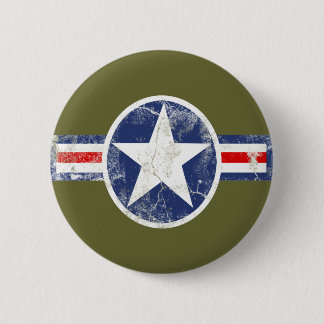Badge Rond 5 Cm Cru de corps d'air d'armée