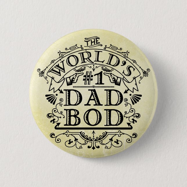 Badge Rond 5 Cm Cru de DBO de papa du numéro un du monde drôle de (Devant)