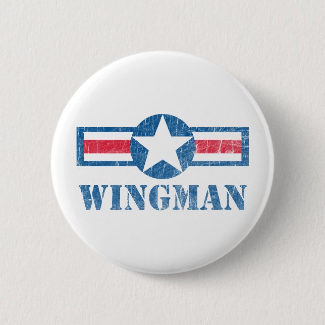Badge Rond 5 Cm Cru de Wingman (Devant)
