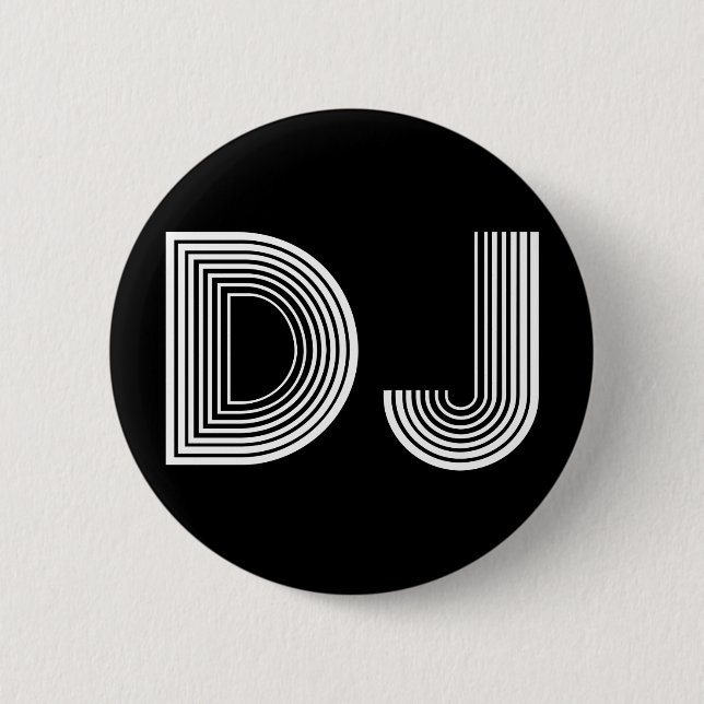 Badge Rond 5 Cm cru DJ (Devant)