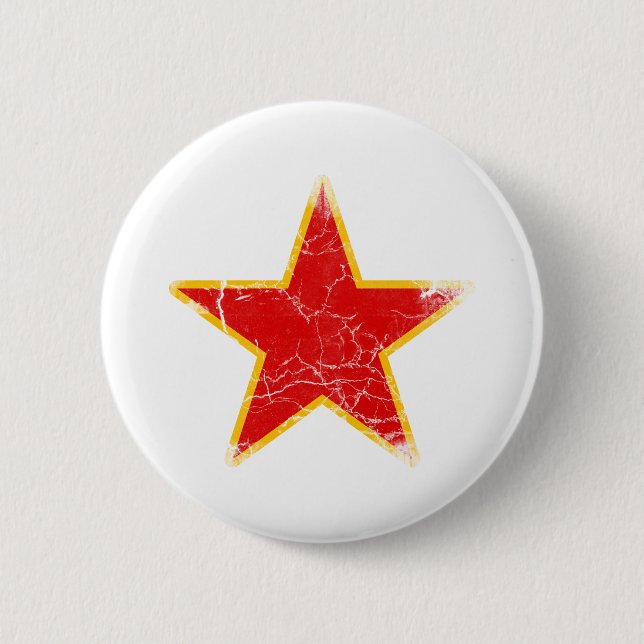 Badge Rond 5 Cm Cru rouge communiste d'étoile (Devant)