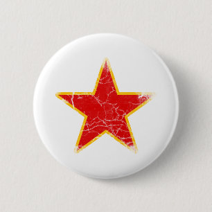 Badge Rond 5 Cm Cru rouge communiste d'étoile