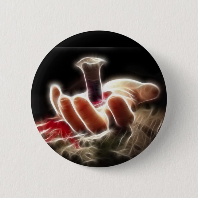Badge Rond 5 Cm Crucifixion (Devant)