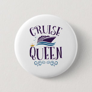 Badge Rond 5 Cm Cruise Queen Cute Crute Femmes