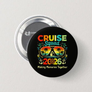 Badge Rond 5 Cm Cruise Squad 2026 Summer Vacation