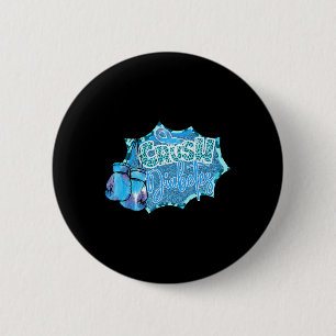 Badge Rond 5 Cm Crush Diabetes Blue Boxer Gants Diabète Sensiene