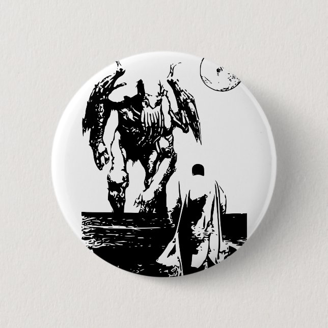 Badge Rond 5 Cm Cthulhu (Devant)