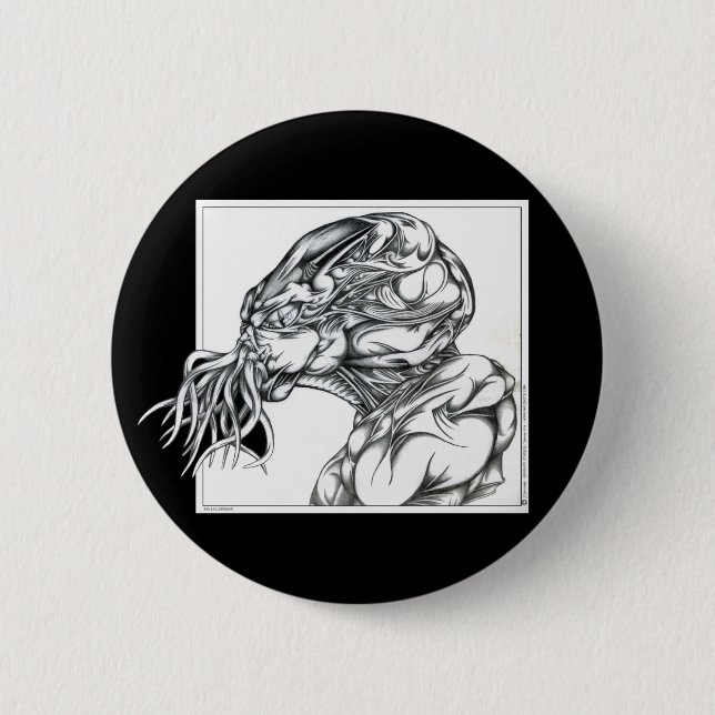 Badge Rond 5 Cm Cthulhu (Devant)
