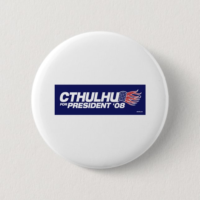 Badge Rond 5 Cm Cthulhu pour le président Button (Devant)