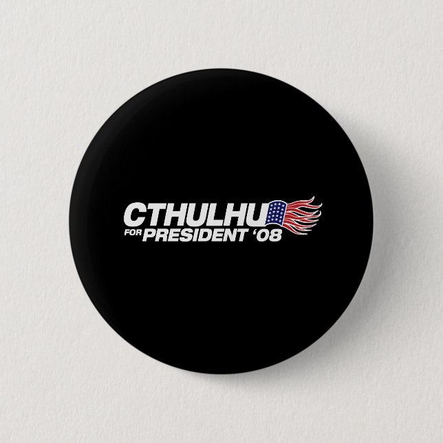 Badge Rond 5 Cm Cthulhu pour le président Button (Devant)
