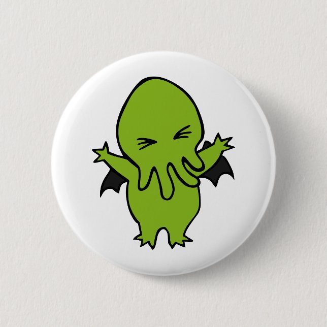 Badge Rond 5 Cm Cthulie (Devant)