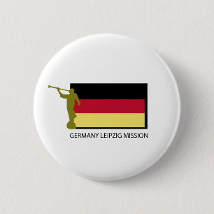 BADGE ROND 5 CM CTR DE LA MISSION LDS DE L'ALLEMAGNE LEIPZIG
