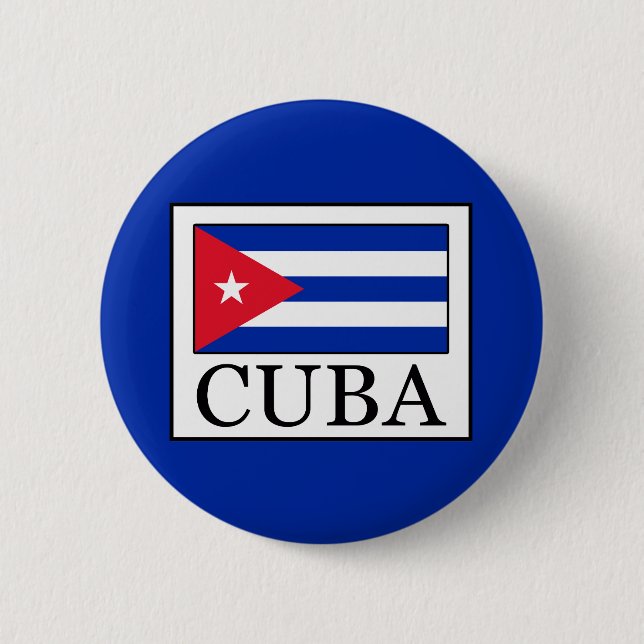Badge Rond 5 Cm Cuba (Devant)