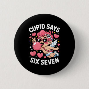 Badge Rond 5 Cm Cud dit 67 Six Sept Mème Bubble Gum Saint-Valentin