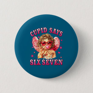 Badge Rond 5 Cm Cud dit Six Seven Drôle 6-7 Mème Main Saint-Valent