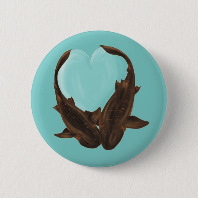 Badge Rond 5 Cm Cuddling Nurse Sharks (Devant)
