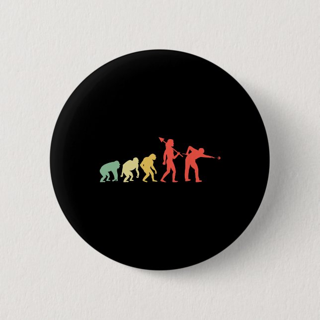 Badge Rond 5 Cm Cue de billard du billard du billard du billard de (Devant)