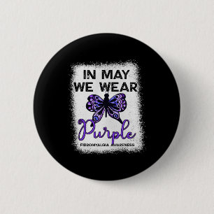 Badge Rond 5 Cm Cuillère De Sensibilisation Fibro En Mai Nous Port