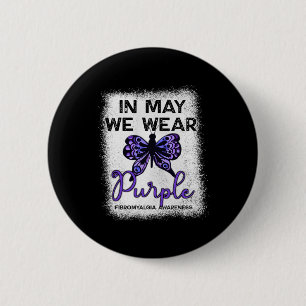 Badge Rond 5 Cm Cuillère De Sensibilisation Fibro En Mai Nous Port