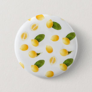 Badge Rond 5 Cm Cuisine Artwork Citron Motif Fruit Photographie