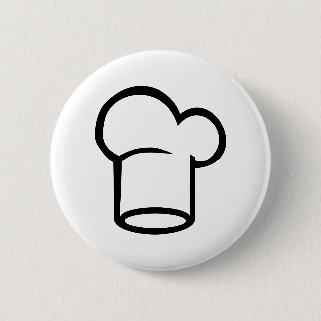 Badge Rond 5 Cm Cuisinier - chef (Devant)