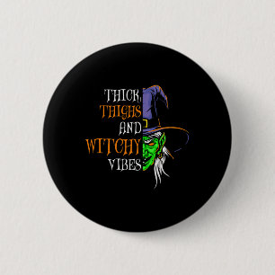 Badge Rond 5 Cm Cuisse Épaisse Et Vibes De Cuisson Rétro Simpliste