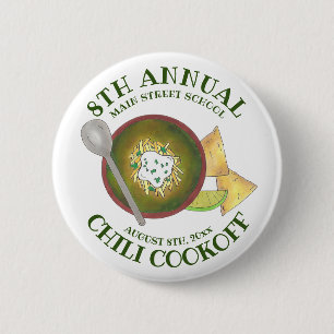 Badge Rond 5 Cm Cuisson au chili au chili au chou blanc au chou ve