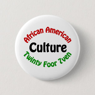 Badge Rond 5 Cm Culture d'Afro-américain
