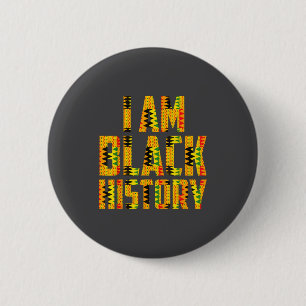 Badge Rond 5 Cm Culture Racines Africaines Mois de l'Histoire Noir