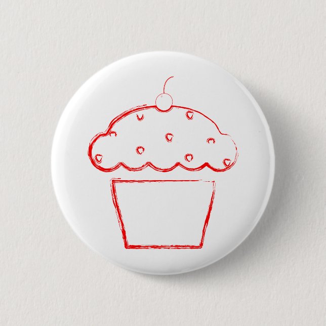 Badge Rond 5 Cm cupcake (Devant)