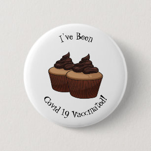 Badge Rond 5 Cm Cupcake cartoon illustration