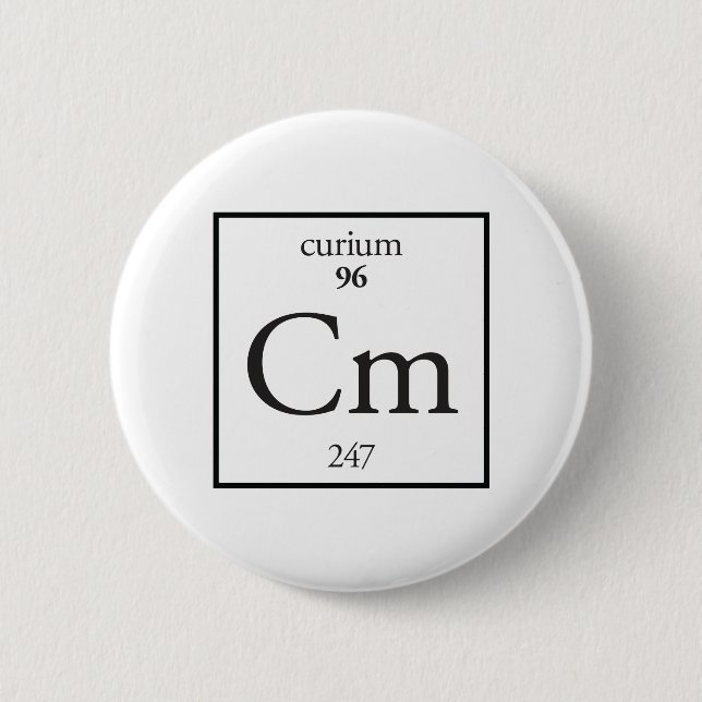 Badge Rond 5 Cm Curium (Devant)