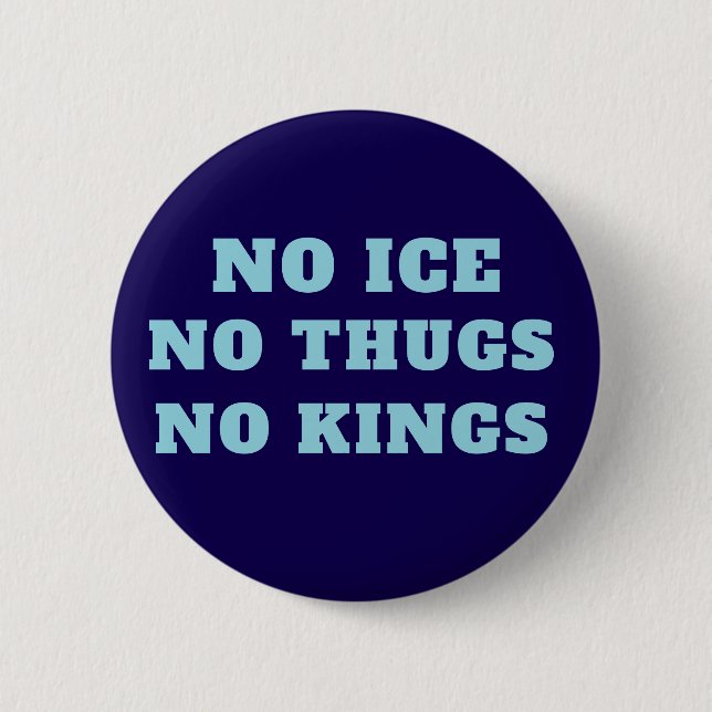 Badge Rond 5 Cm Custom Anti ICE Protest Yard Signs (Devant)