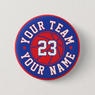 Badge Rond 5 Cm Custom Basketball Player Button
