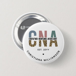 Badge Rond 5 Cm Custom CNA Certified Nursing Assistant Gifts