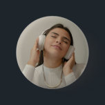 Badge Rond 5 Cm Custom Full Photo Modern<br><div class="desc">Custom Full Photo Modern button</div>