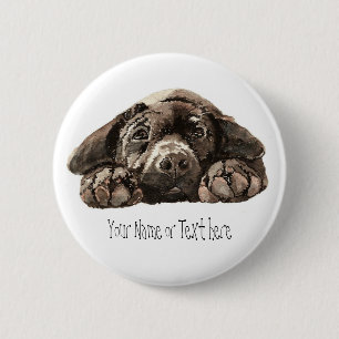 Badge Rond 5 Cm Custom Labrador Retriever - Collection de chiens