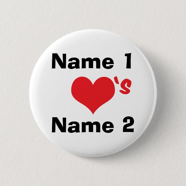 Badge Rond 5 Cm Custom Nous sommes amoureux (Devant)