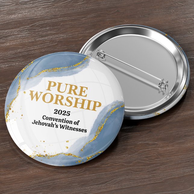 Badge Rond 5 Cm Custom Pure Worship 2025 Convention JW Pin (Créateur téléchargé)